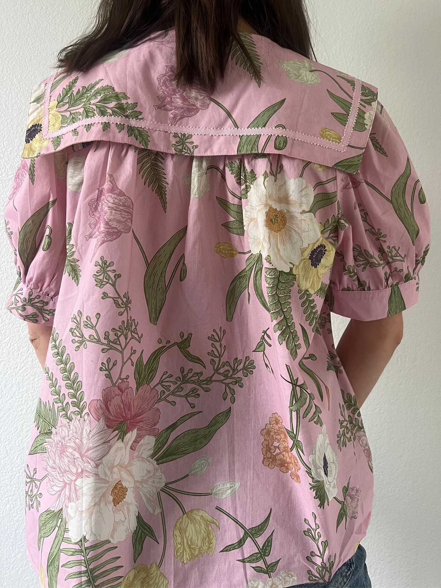 Pink Floral Blouse