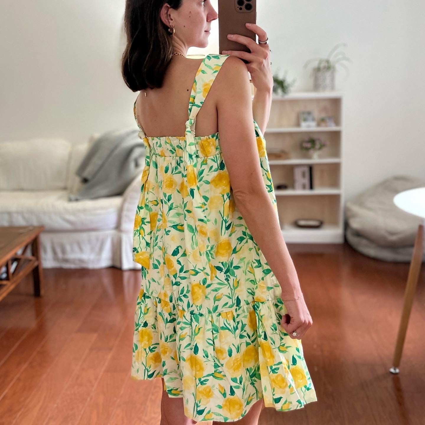 Yellow Floral Dress