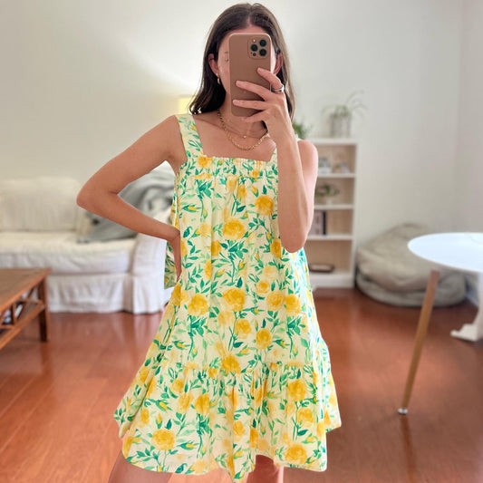 Yellow Floral Dress