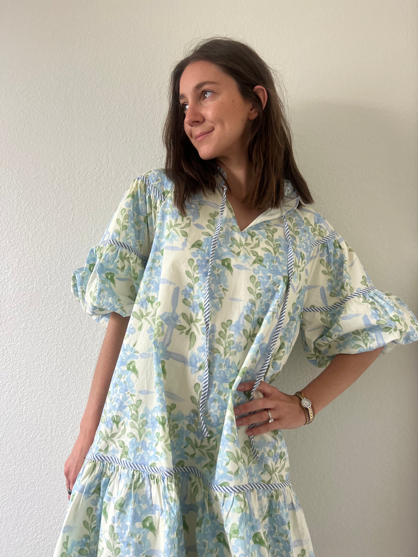 Blue Floral Dress - Mother's Day Collection