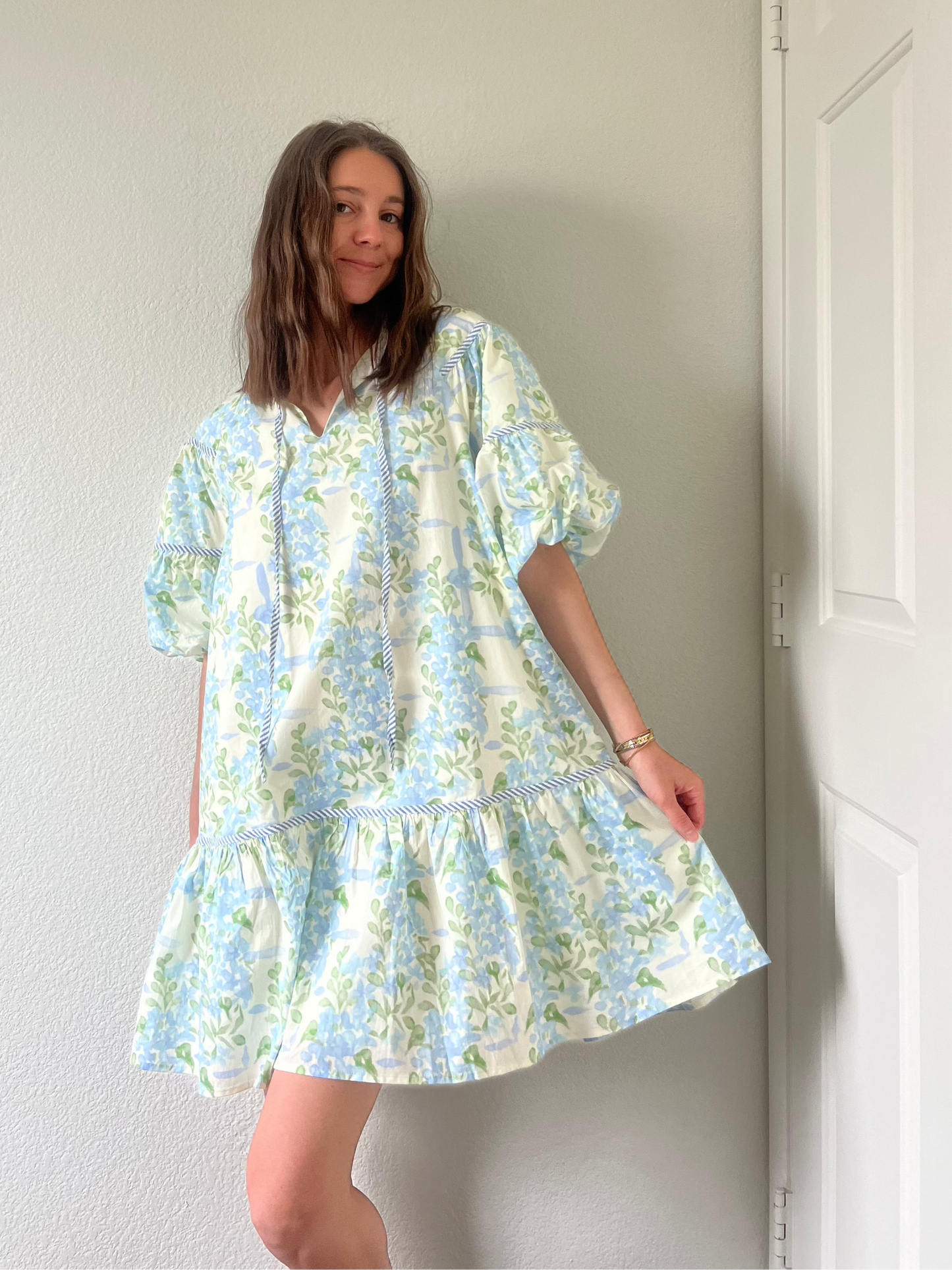 Blue Floral Dress - Mother's Day Collection