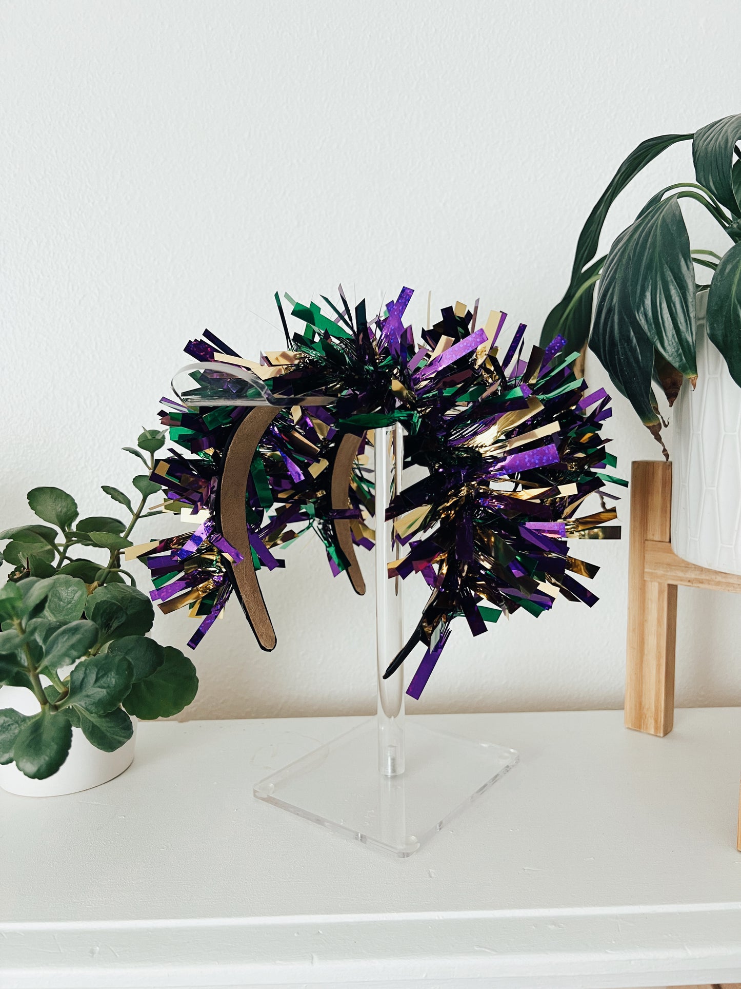 Mardi Gras Tinsel Headband