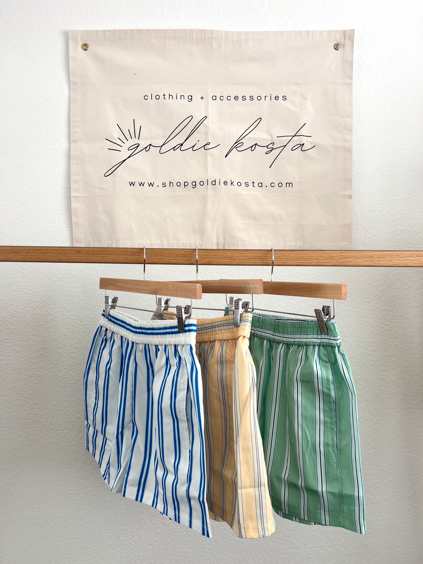 Stripe Women Boxer Shorts 