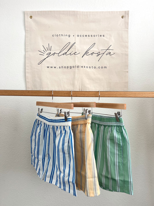 Stripe Women Boxer Shorts 