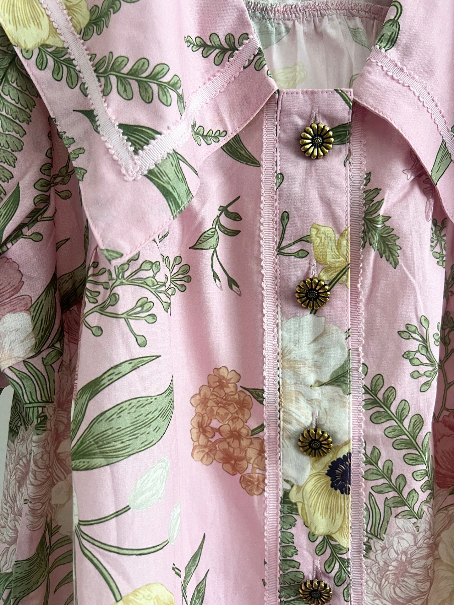 Pink Floral Blouse
