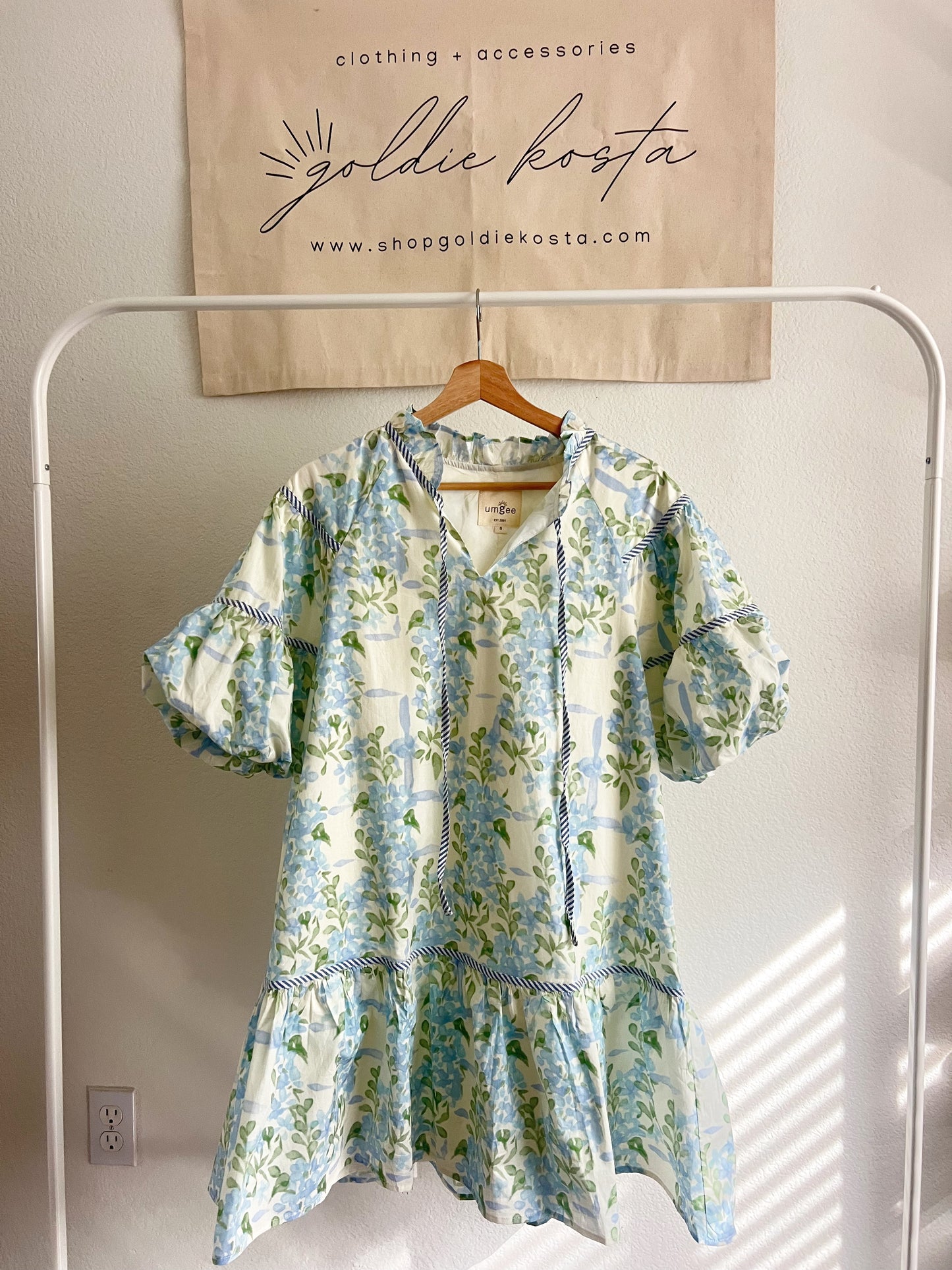 Blue Floral Dress - Mother's Day Collection
