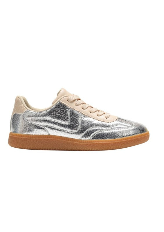 metallic silver Mel sneaker stock